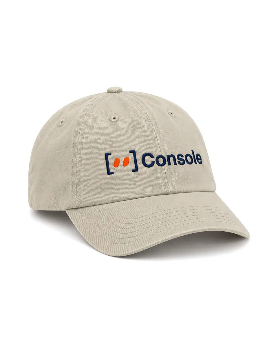 Console 经典棒球帽 · 正面