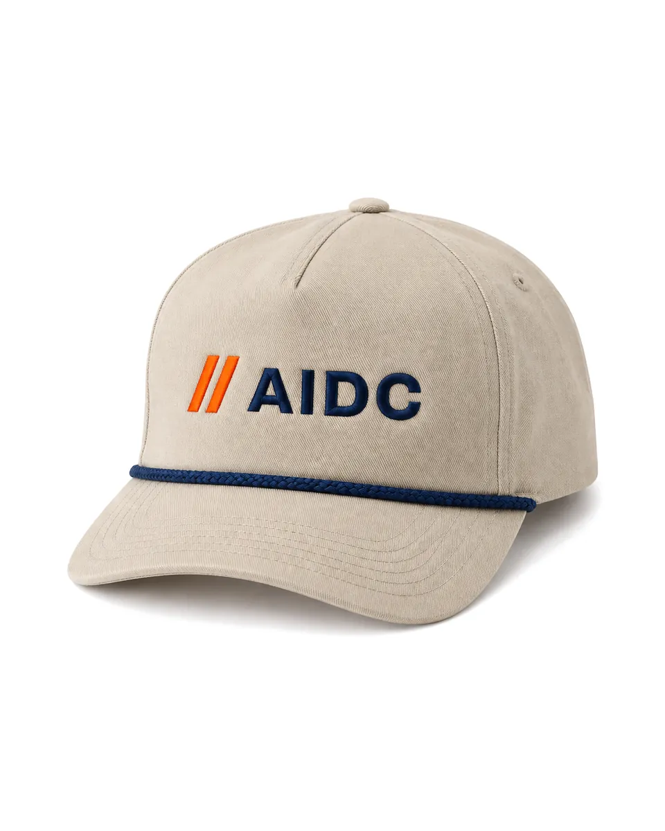 AIDC 绳饰棒球帽 · 正面